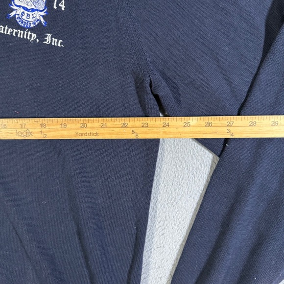 Chaps Phi Beta Sigma Fraternity Cardigan Sweater Mens Size XL Knit University - Picture 6 of 7